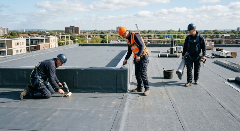 Repairing Sun-Damaged Flat Roofing